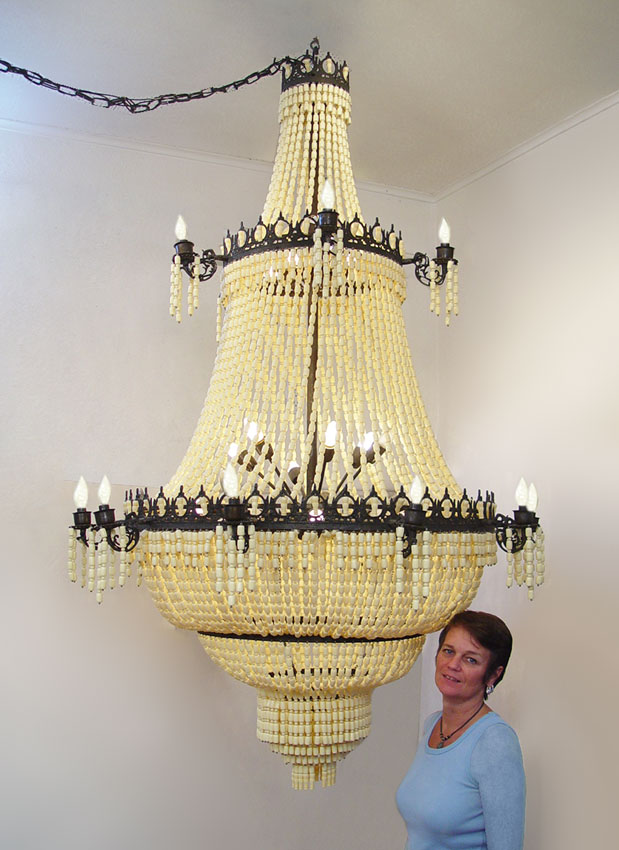 Appraisal: PALATIAL FT TALL TIER CHANDELIER CALLED ''THE DE LA AZIZE''