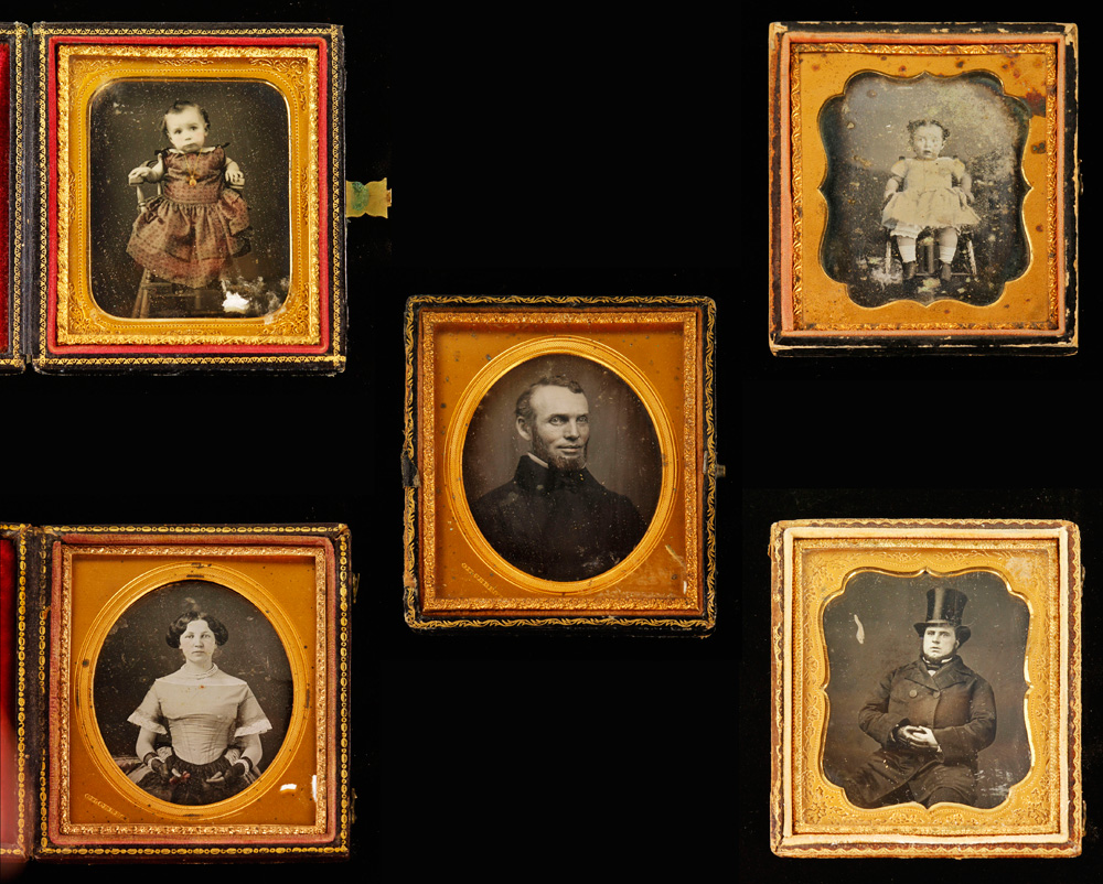 Appraisal: - Lot of Plate Daguerreotypes Lot of plates daguerreotypes to