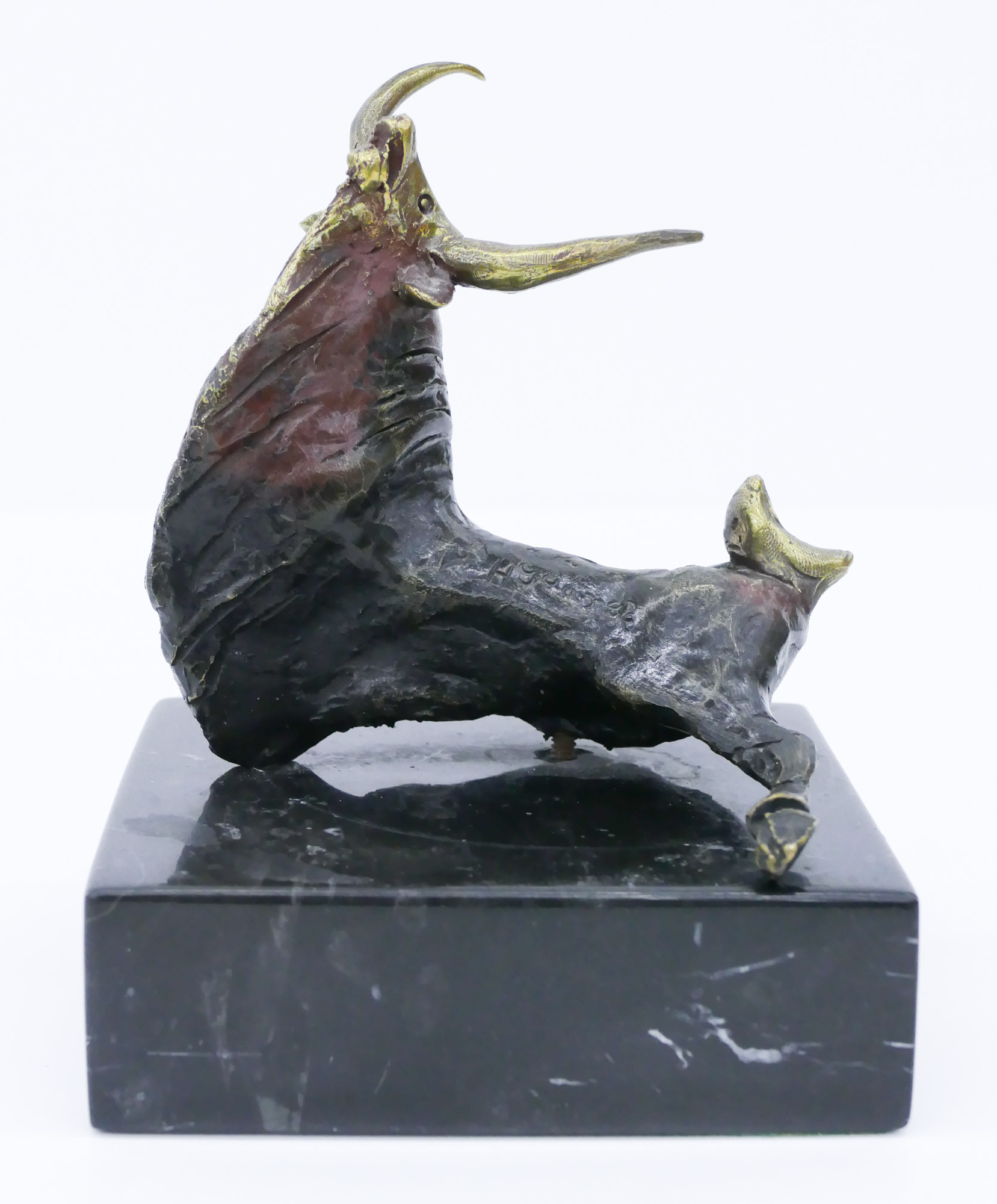 Appraisal: Heriberto Juarez - Mexican ''Las Nubes'' Toro Bronze Sculpture ''x