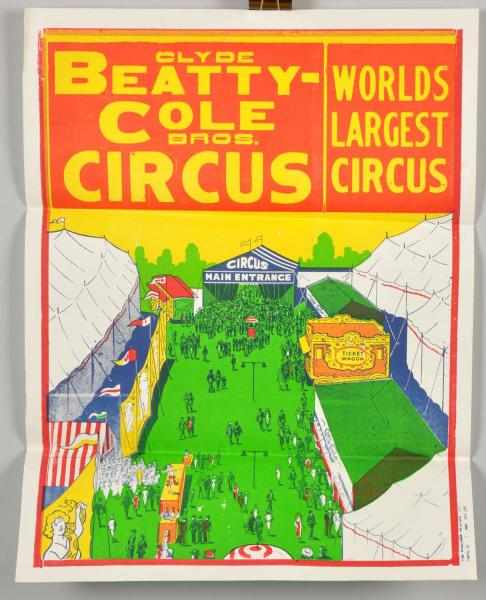 Appraisal: Lot of Circus Posters This lot includes posters from Clyde