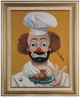 Appraisal: Red Skelton The Chef Limited Edition Painting Red Skelton The