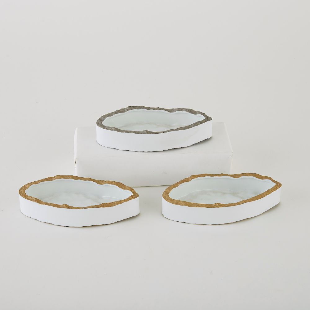 Appraisal: Nagae Shigekazu Ceramic Forms Nagae Shigekazu b Three white stackable