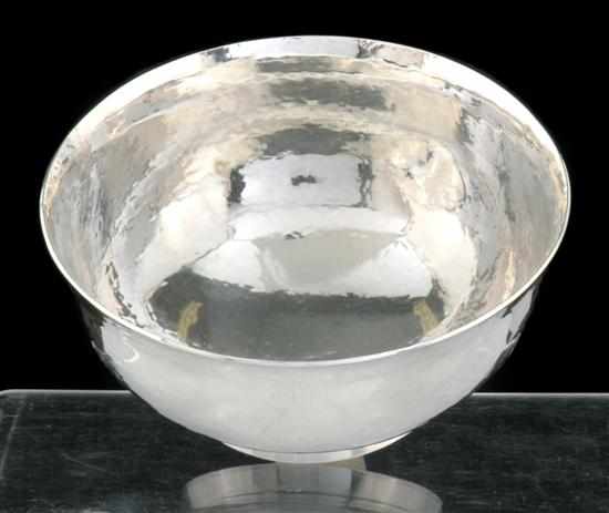 Appraisal: An Omar Ramsden Arts and Crafts sterling silver sugar bowl