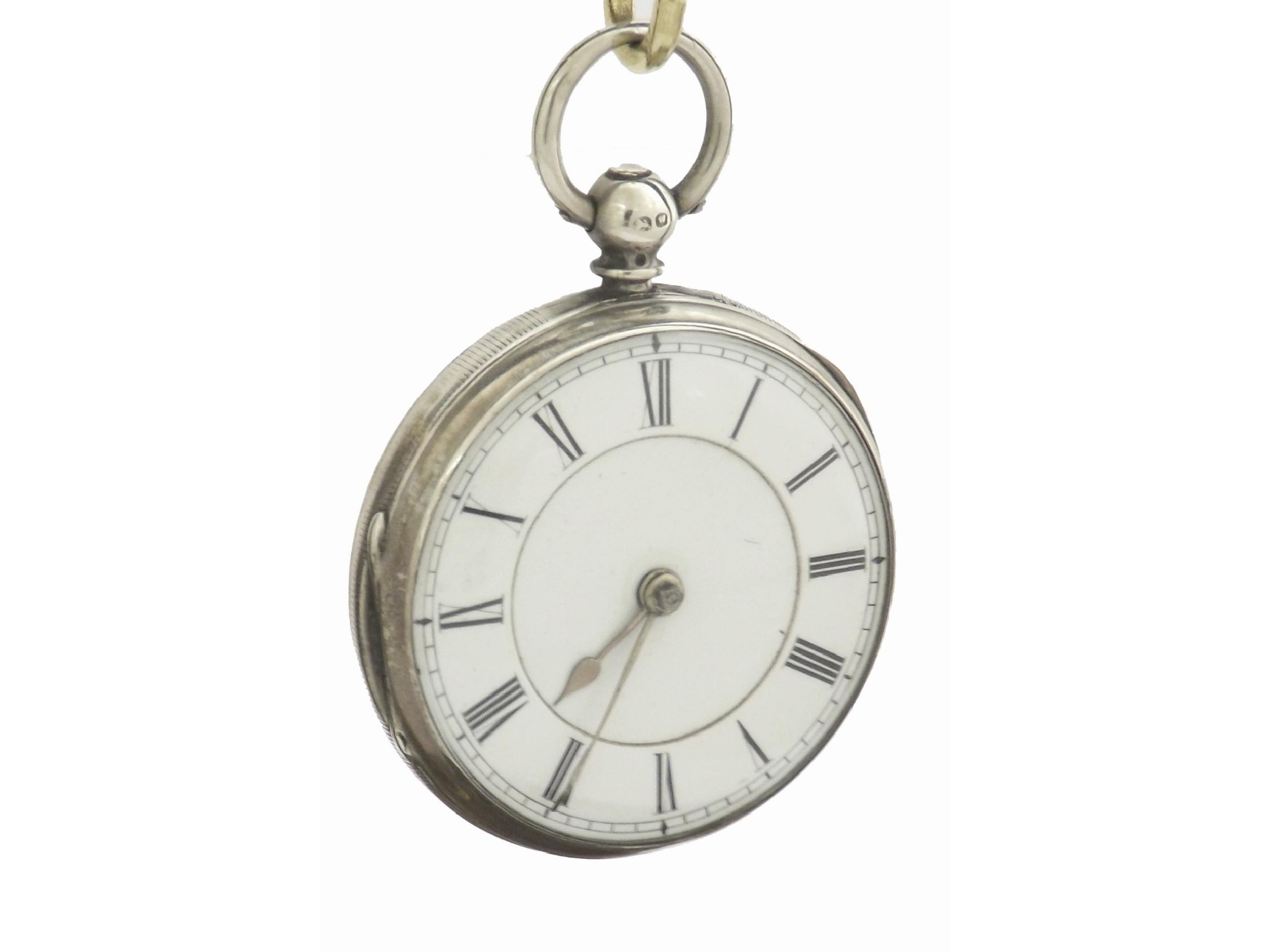 Appraisal: Small silver fusee lever pocket watch London signed J Harris