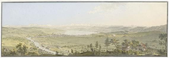 Appraisal: ZURICH -Anonymous probably Heinrich Keller circa Blick von der Waid