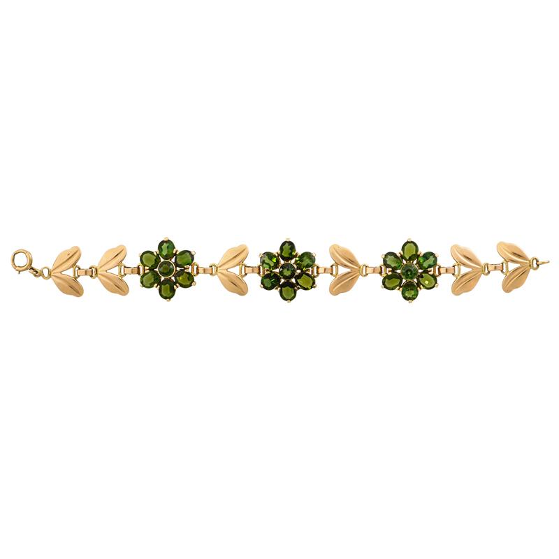 Appraisal: TOURMALINE K GOLD BRACELET WORDLEY ALSOPP BLISS Condition Report