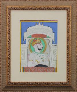 Appraisal: Indian Portrait Painting Maharaja Indian portrait of a Maharaja gouache