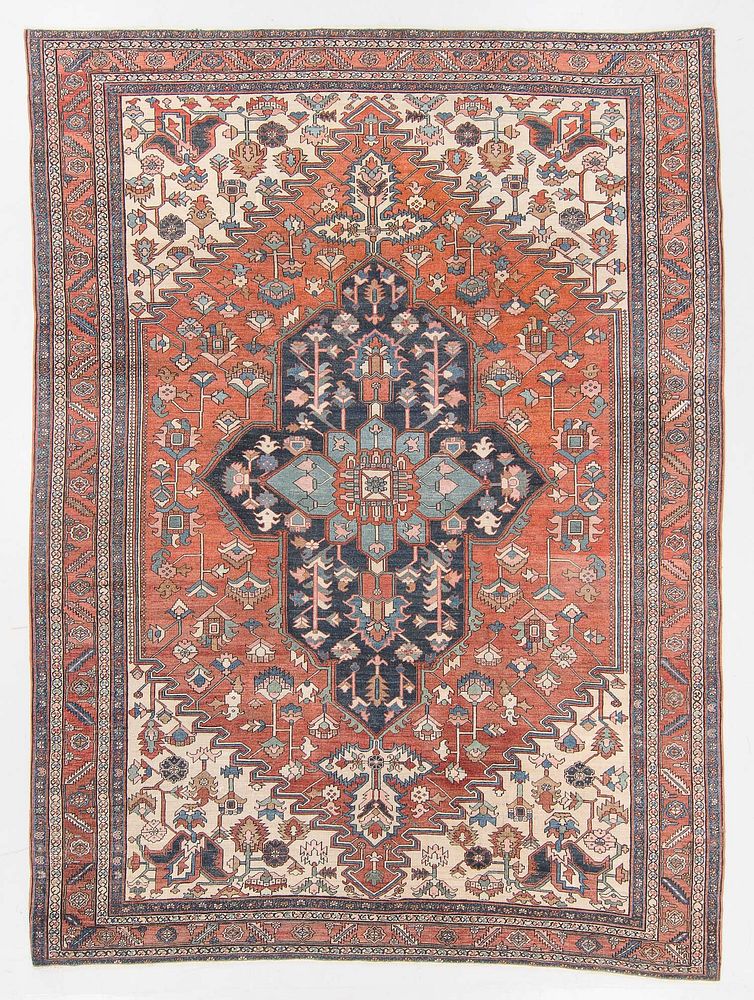 Appraisal: Antique Serapi Rug Persia ' '' x ' '' Antique