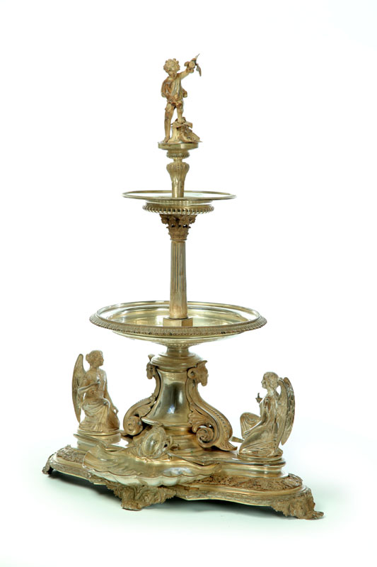 Appraisal: MONUMENTAL VICTORIAN SILVER CENTERPIECE Marked for London - and Stephen