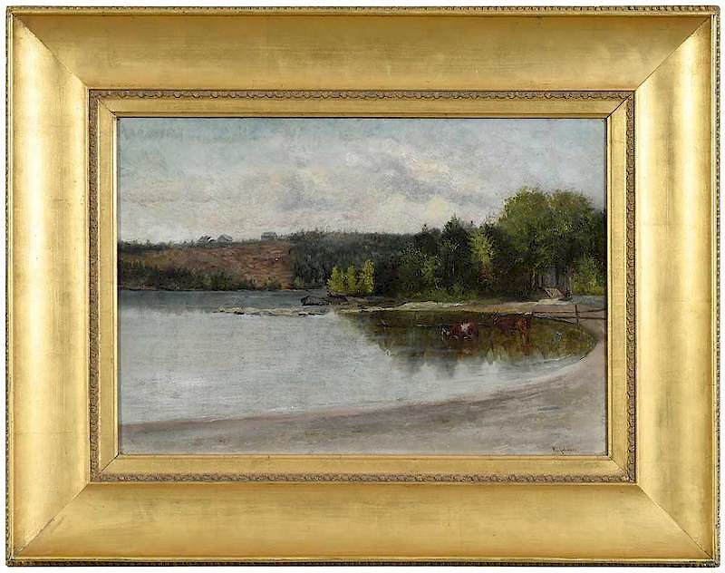 Appraisal: William T Robinson American - Coastal Landscape signed lower right