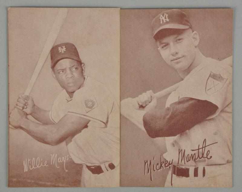 Appraisal: Lot of Mantle Mays Machine Photos Description Cards were dispensed