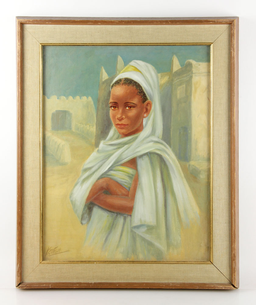 Appraisal: - Cottrell Hausa Girl O C Kent Cottrell South African