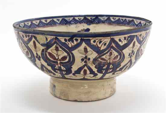 Appraisal: A Middle Eastern Ceramic Bowl of circular footed form having