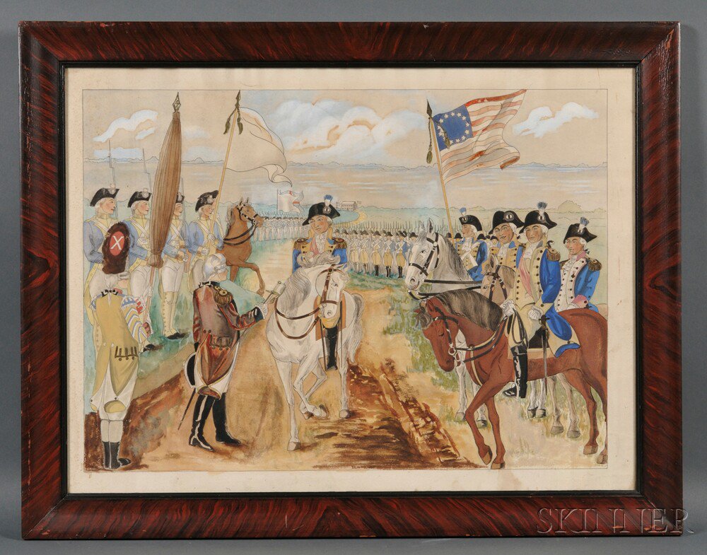 Appraisal: American School th Century Surrender of Lord Cornwallis at Yorktown