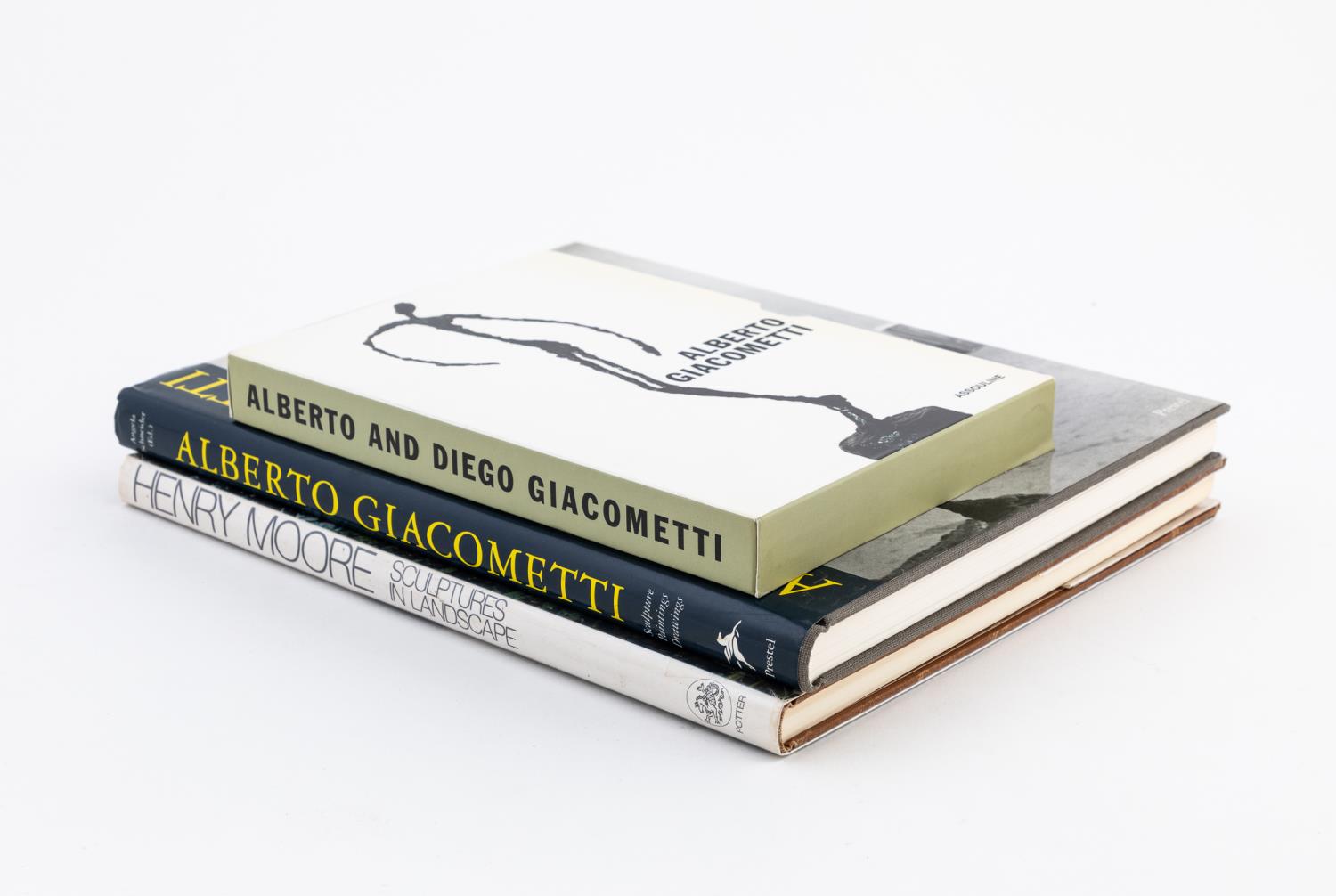 Appraisal: THREE BOOKS GIACOMETTI BROTHERS HENRY MOORE Selection of three books