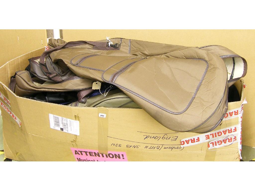 Appraisal: Large quantity of violoncello soft cases