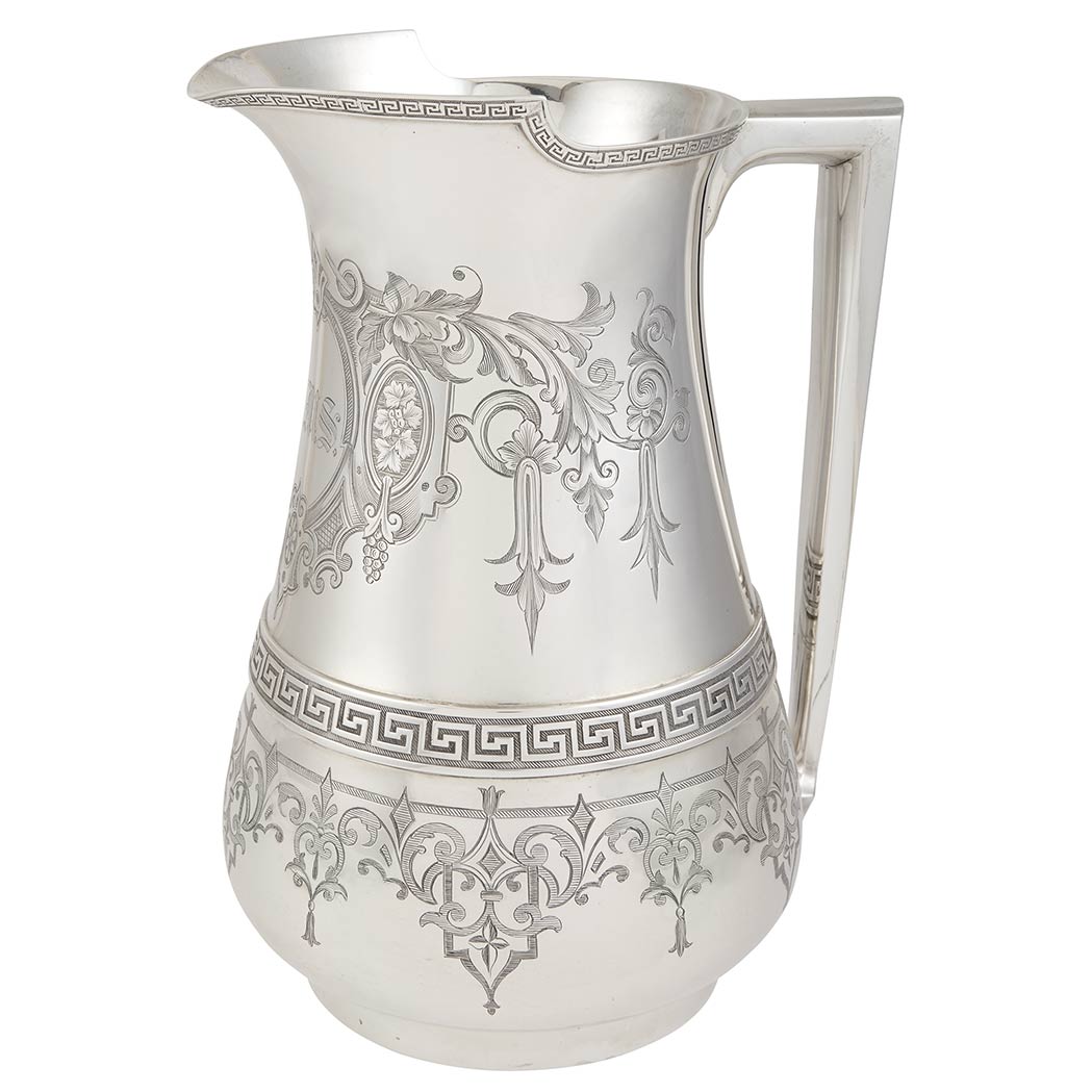 Appraisal: Albert Cole Sterling Silver Water Pitcher New York circa Of