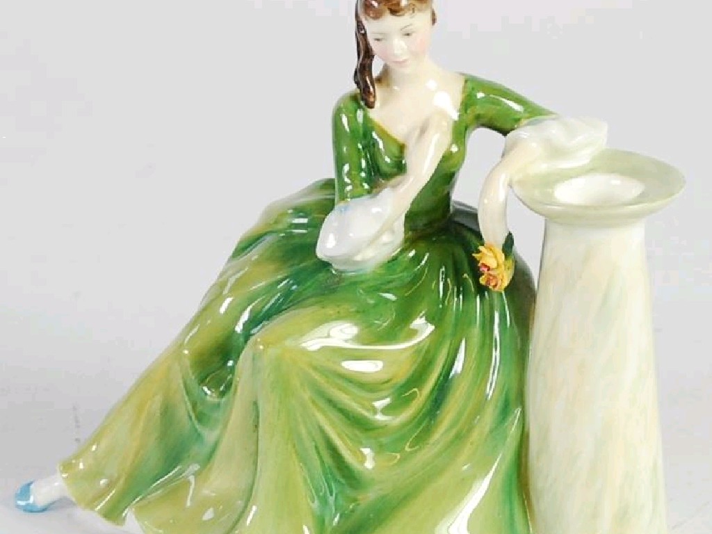 Appraisal: ROYAL DOULTON CHINA FIGURE 'Secret Thoughts' HN cm high printed