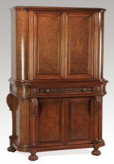 Appraisal: Early th c Berkey Gay style walnut cabinet American walnut