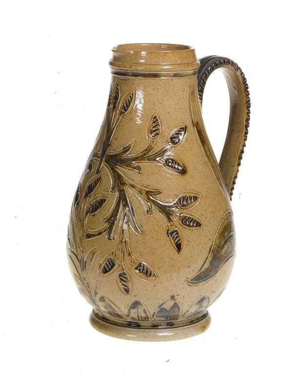 Appraisal: A DOULTON WARE JUG decorated by Arthur B Barlow with