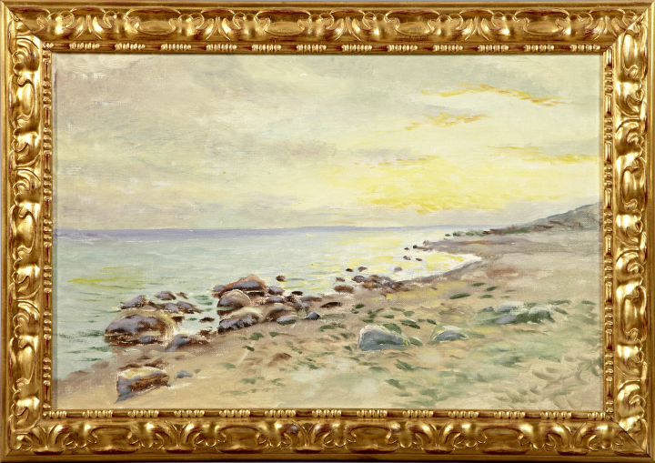 Appraisal: Emil Poulsen Danish th Century View of a Beach at