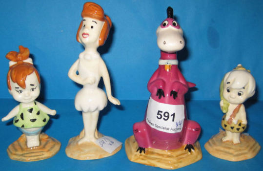 Appraisal: Beswick Figures from the Flinstone Collection to include Dino Wilma