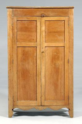 Appraisal: Indiana Federal cherry linen press poplar secondary two paneled doors