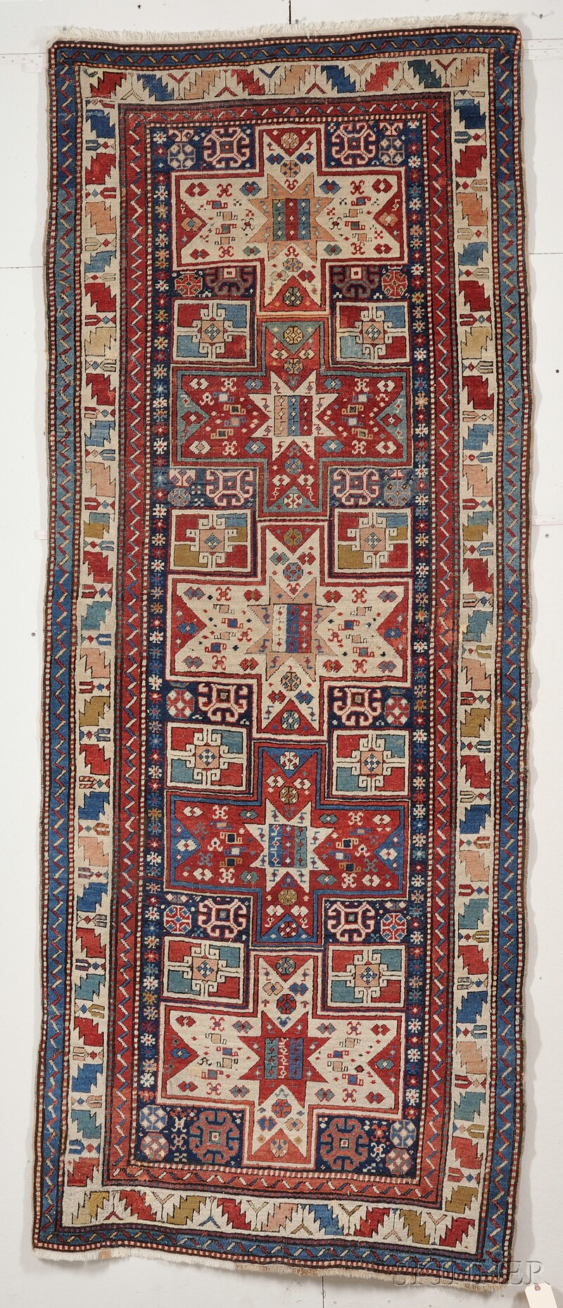 Appraisal: Kazak Long Rug Southwest Caucasus last quarter th century outer