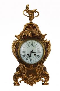 Appraisal: th C French Louis XIV Style Bouille Inlaid Clock th