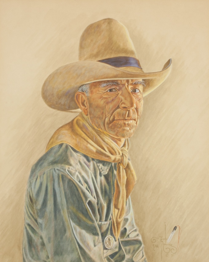 Appraisal: BOB MOLINE WATERCOLOR AND BOOK Texas born The watercolor titled