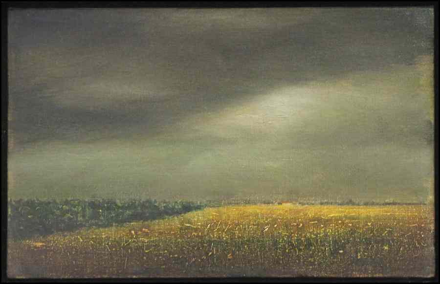 Appraisal: DAVID BIERK CANADIAN - HEARTLAND MEMORY Oil on canvas on