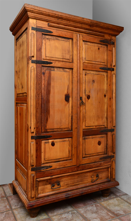 Appraisal: TALL PINE DRY BAR CABINET Contemporary with an antiqued finish