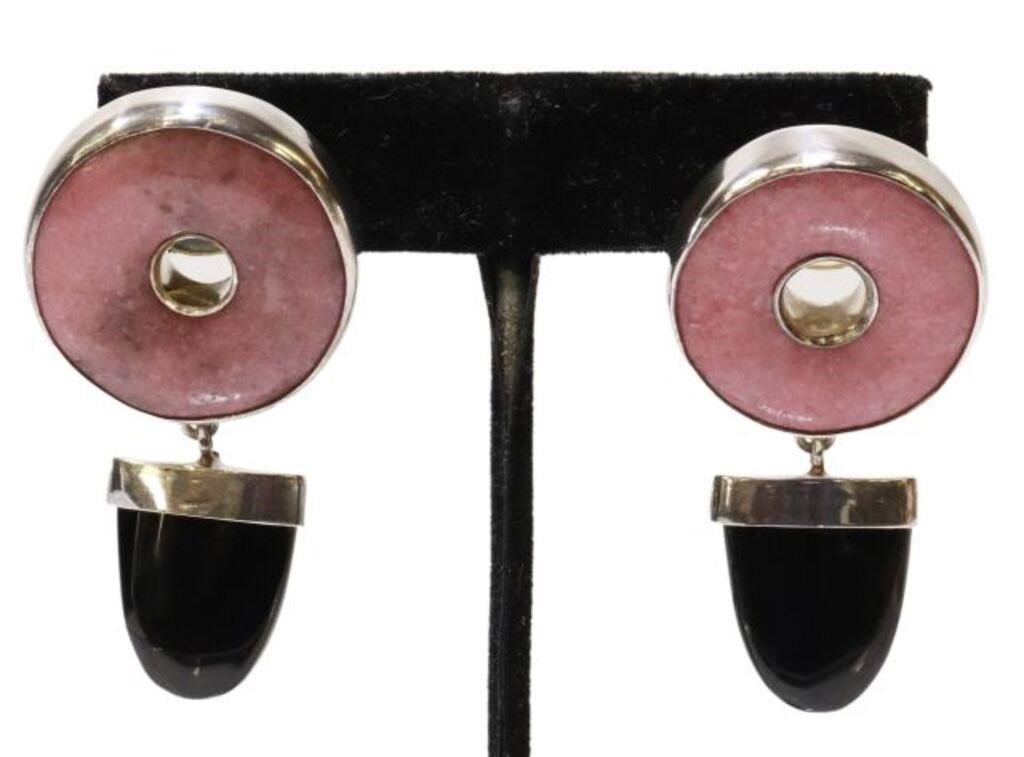 Appraisal: pair Designer Darla Nordstrom sterling silver earrings for pierced ears