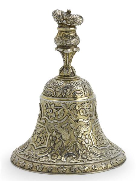 Appraisal: A fine George IV silver-gilt table bell John Edward Terrey