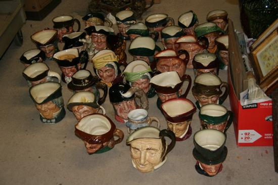 Appraisal: ROYAL DOULTON CHARACTER JUGS OF BRITISH PERSONALITIES AND OTHERS Including