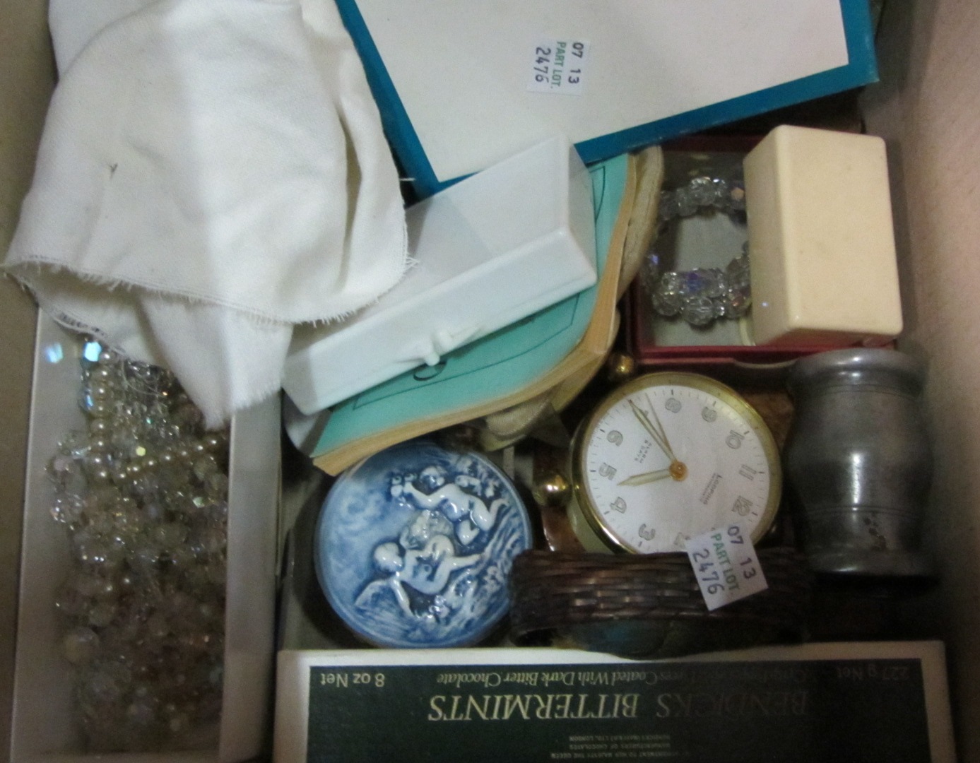 Appraisal: A quantity of collectables including vertu items clocks and sundry