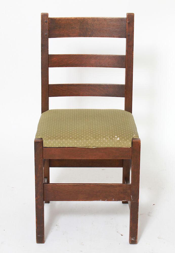 Appraisal: L JG Stickley Slat Back Side Chair L JG Stickley