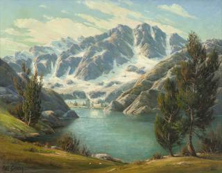 Appraisal: Paul Grimm ''Sierra Grandeur Palisades Glacier '' signed lower left