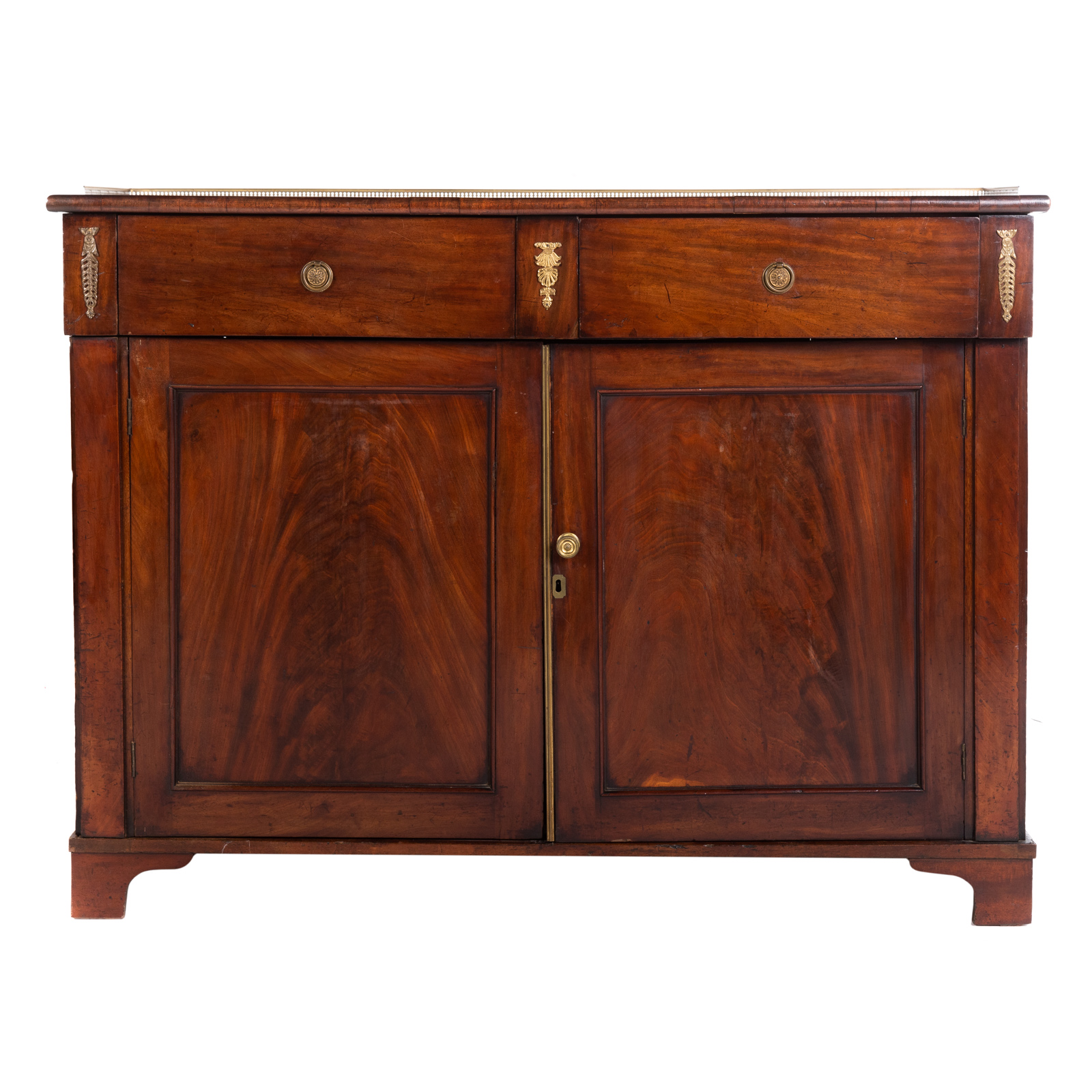 Appraisal: WILLIAM IV MAHOGANY SEVER Circa s mahogany server with pierced