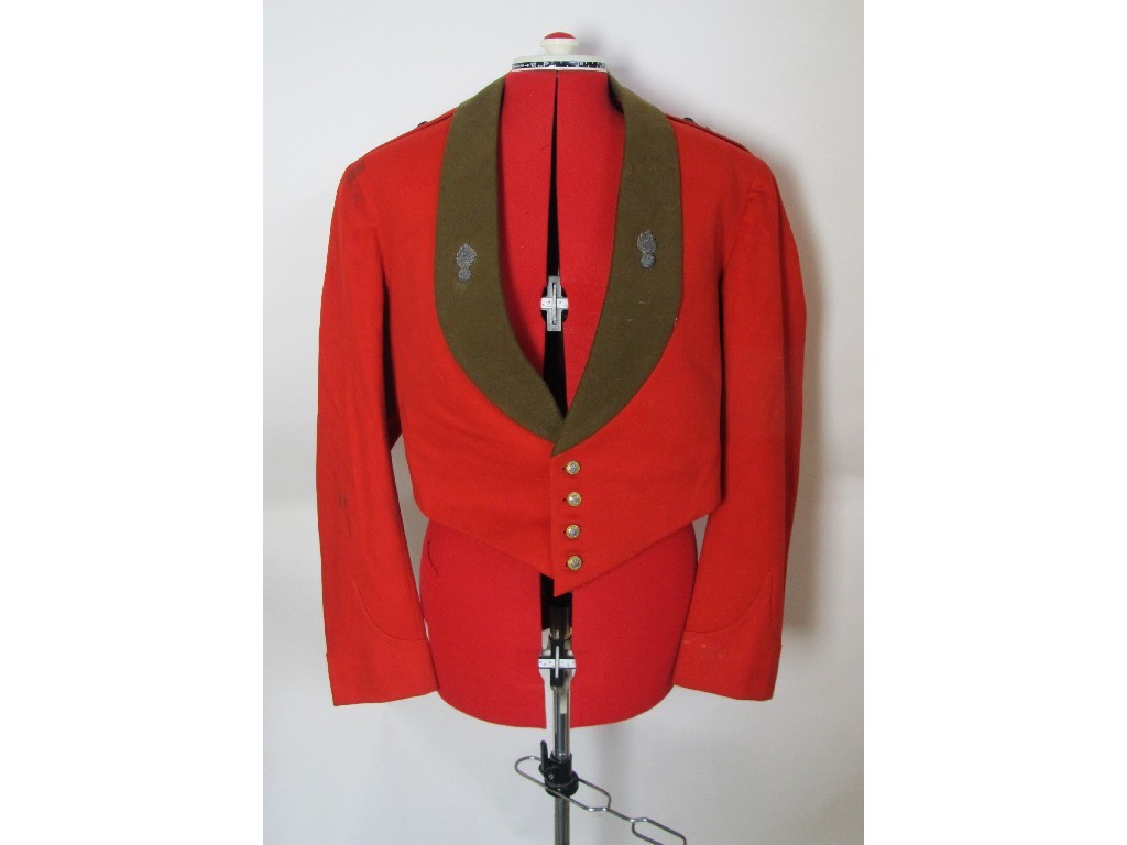 Appraisal: A Royal Northumberland Fusiliers Dress uniform jacket and mess uniform