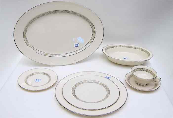 Appraisal: SIXTY PIECE LENOX FINE CHINA SET in the ''Springdale'' pattern