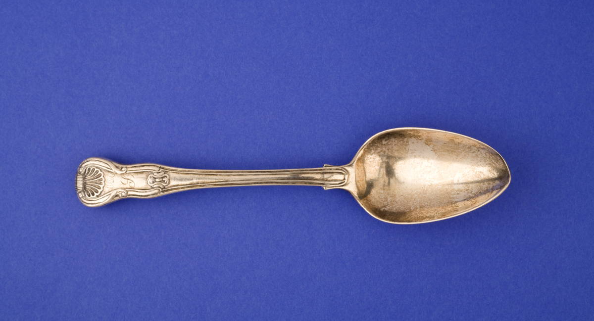 Appraisal: CHINESE EXPORT SILVER 'FIDDLE THREAD AND SHELL' PATTERN TABLESPOON MARK