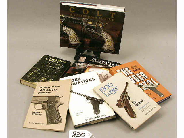 Appraisal: Collection of gun books including The Peacemakers Colt The Luger