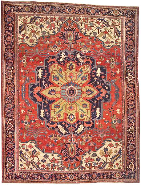 Appraisal: A Serapi carpet Northwest Persia circa size approximately ft in