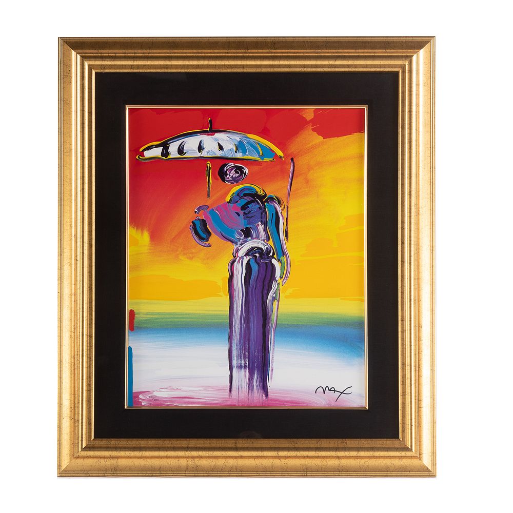 Appraisal: Peter Max Umbrella Man with Cane Seriolitho German American b