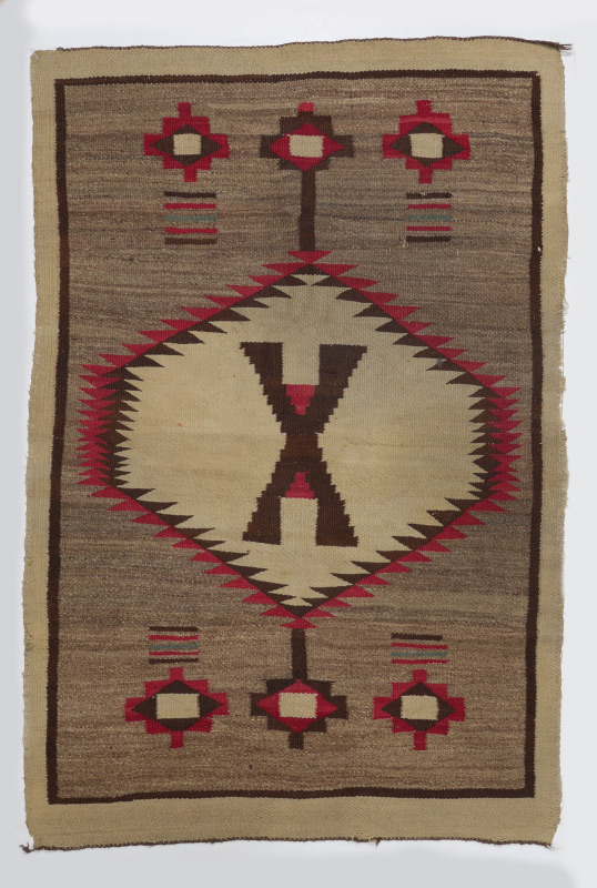 Appraisal: SEMI-ANTIQUE NAVAJO RUG ' '' x ' This rug has