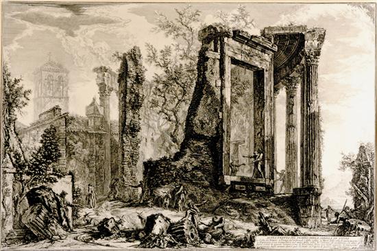 Appraisal: Continental works of art Piranesi Italian - THE TEMPLE OF