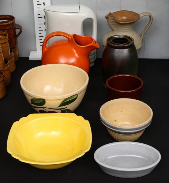 Appraisal: FIESTA WARE PITCHER AND OTHER STONEWAREThe collection as shown ONSITE