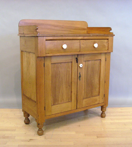 Appraisal: Pine jelly cupboard th c h w