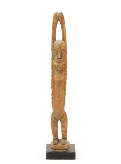 Appraisal: Dogon Carved Wood Figural Statue Nommo African Mali th century